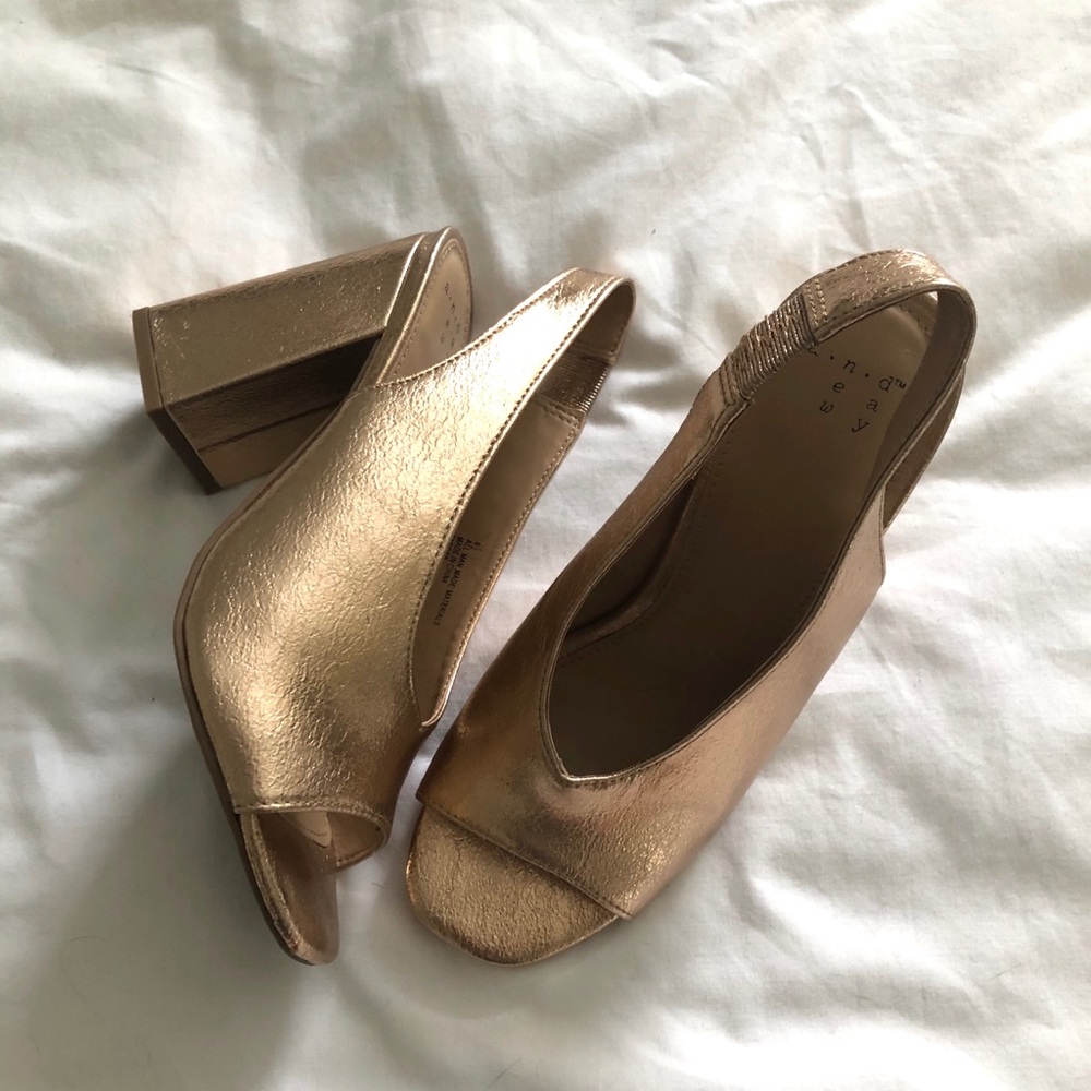 @target Rose Gold Block Heels